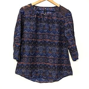 Kuhl Silk Blend Boho Blouse size Medium
